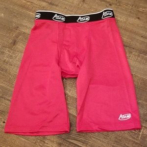 Adams Compression Shorts Mens XS Soccer Red New